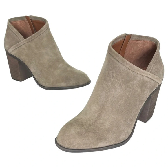 Lucky Brand Salza Brindle Suede Leather Womens Ankle Boots Size 11M - Picture 10 of 12